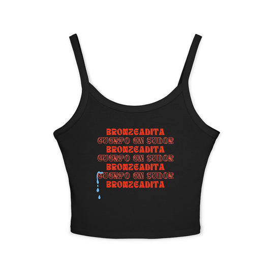 Bronzeadita Stylish Spaghetti Strap Tee