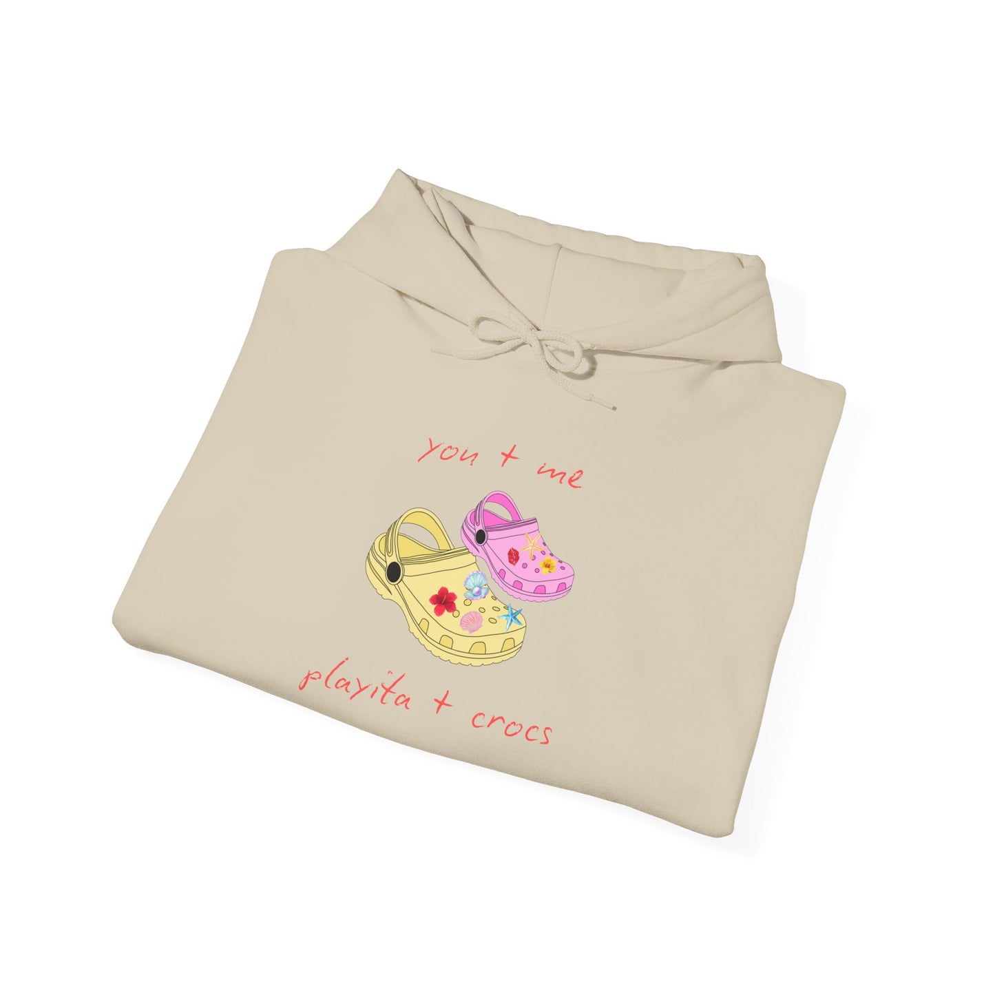 You+Me, Playita+Crocs - Cute Unisex Hoodie