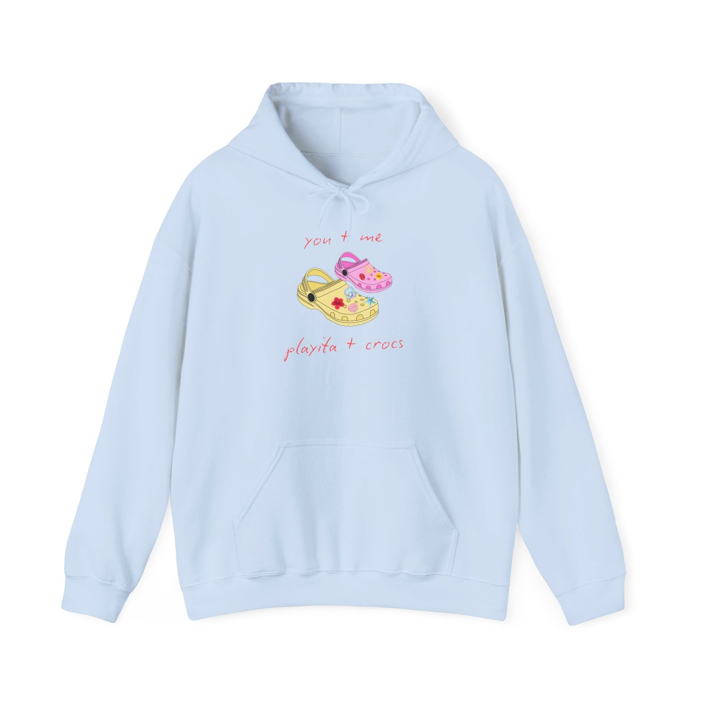 You+Me, Playita+Crocs - Cute Unisex Hoodie