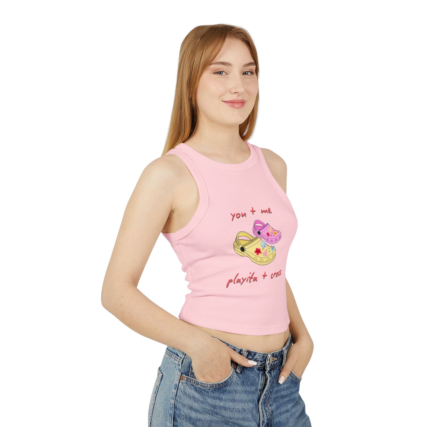 Playita+ Crocs Micro Rib Racer Tank Top