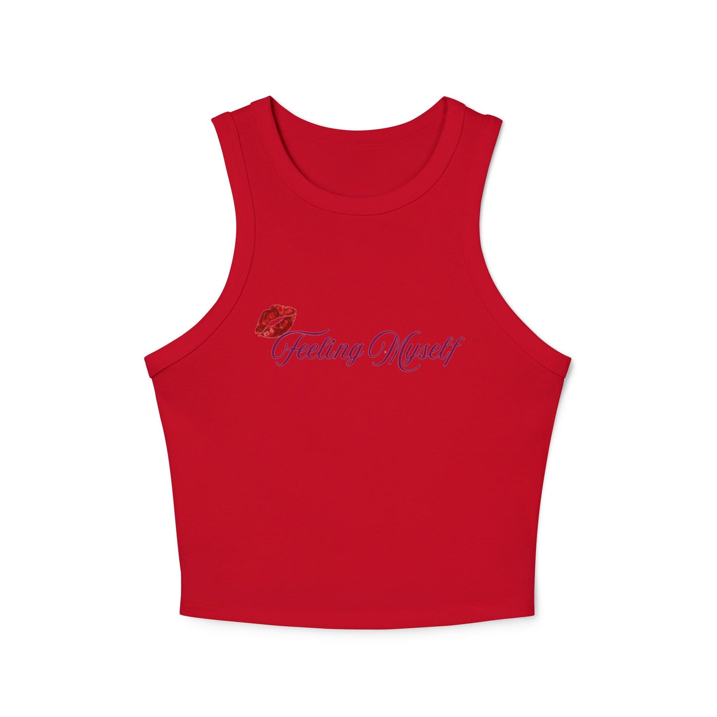 Feeling Myself Micro Rib Racer Tank Top