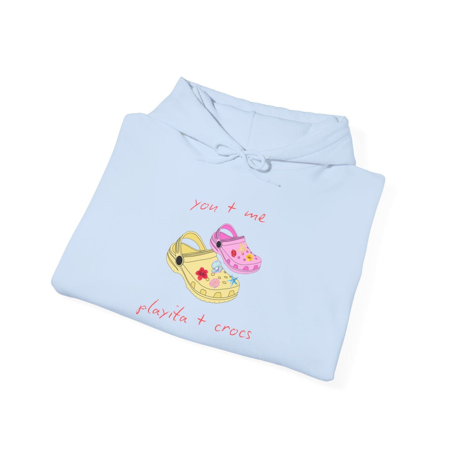 You+Me, Playita+Crocs - Cute Unisex Hoodie