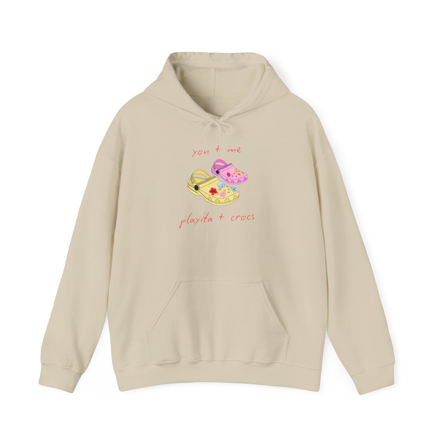 You+Me, Playita+Crocs - Cute Unisex Hoodie