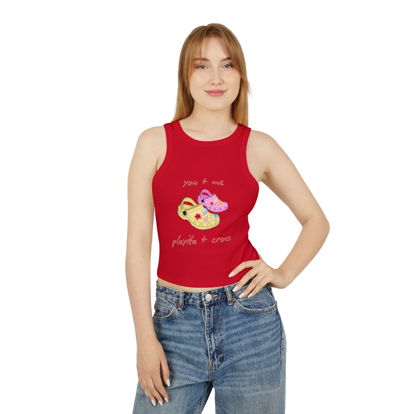 Playita+ Crocs Micro Rib Racer Tank Top