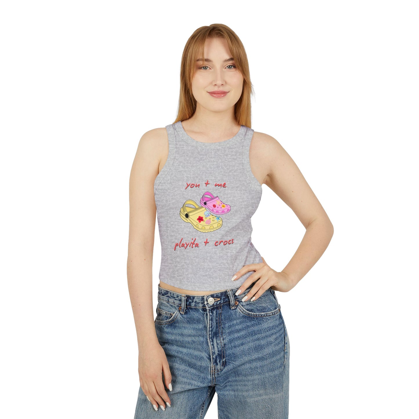 Playita+ Crocs Micro Rib Racer Tank Top