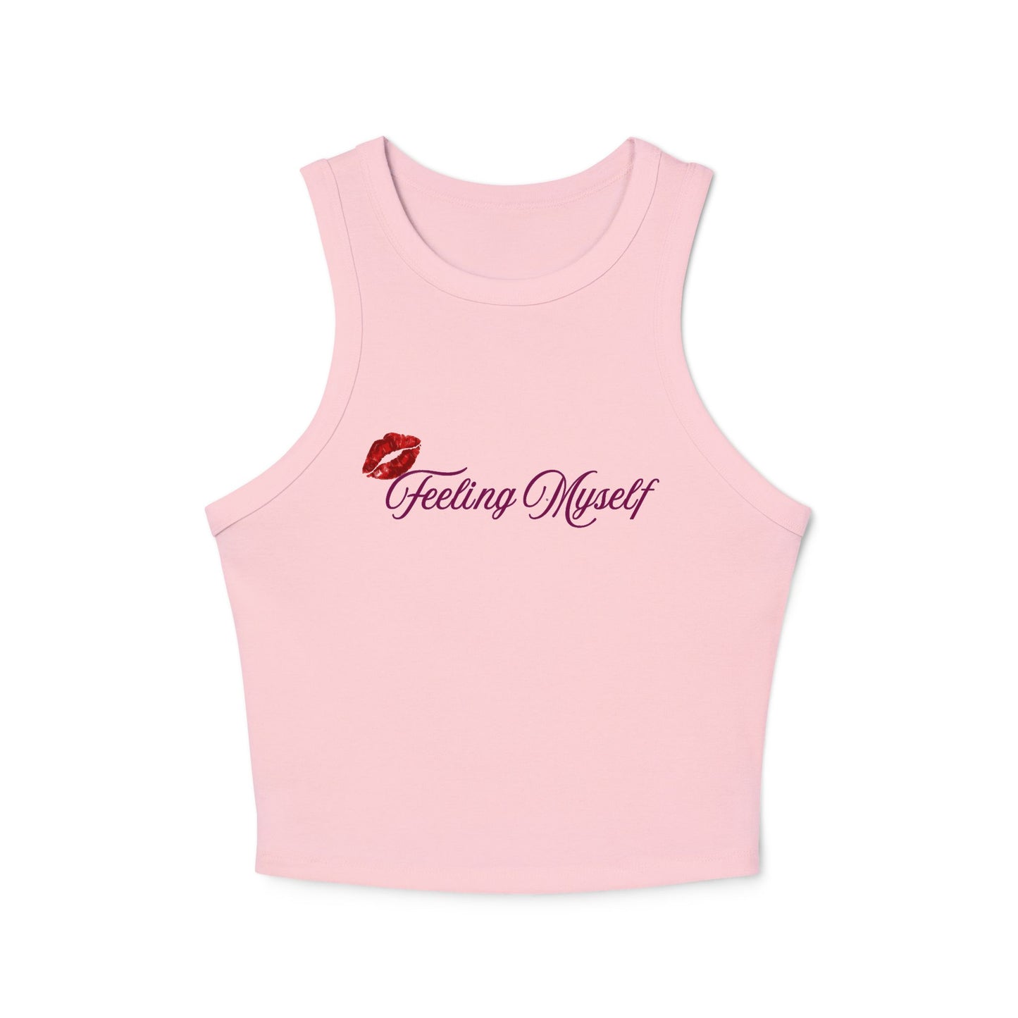 Feeling Myself Micro Rib Racer Tank Top