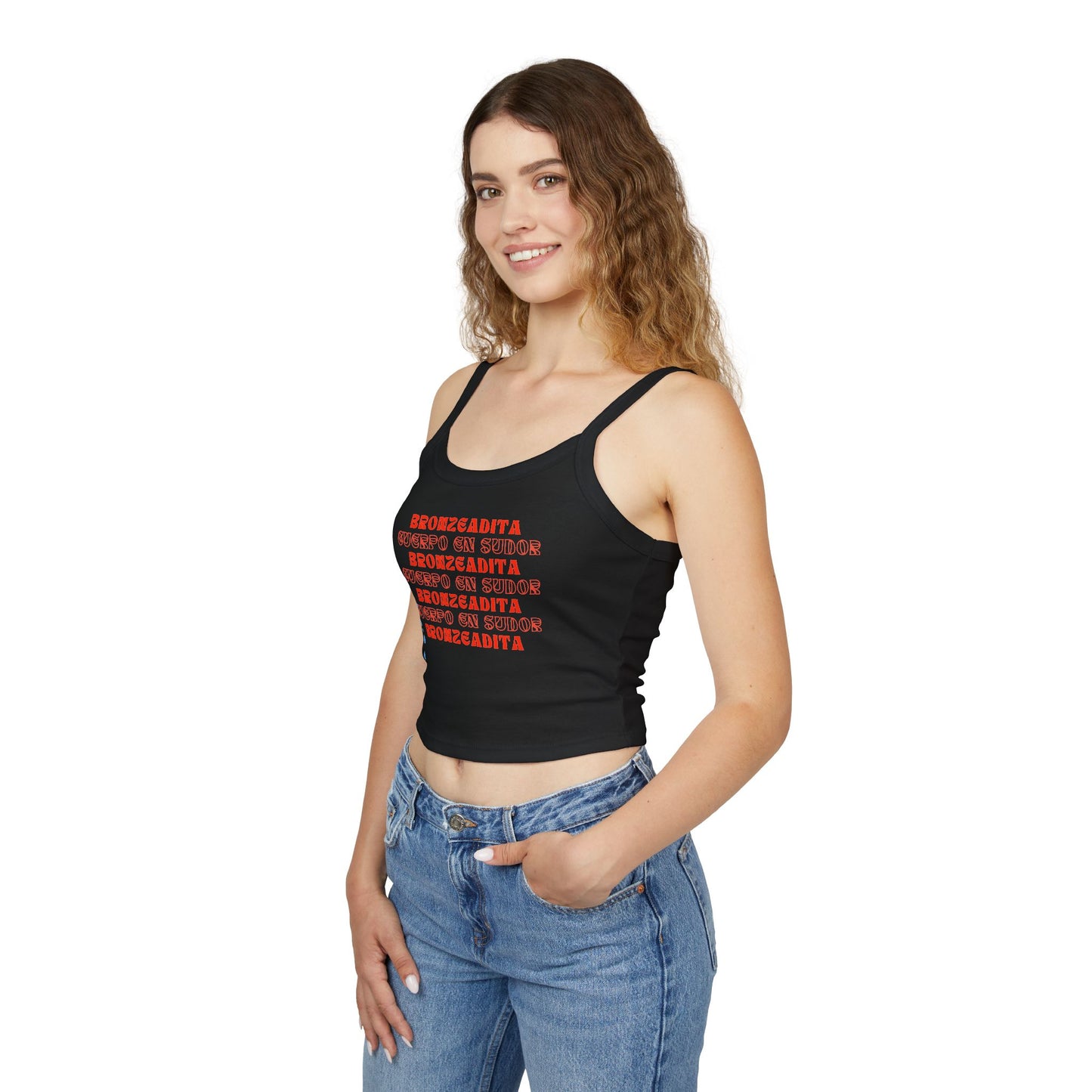 Bronzeadita Stylish Spaghetti Strap Tee