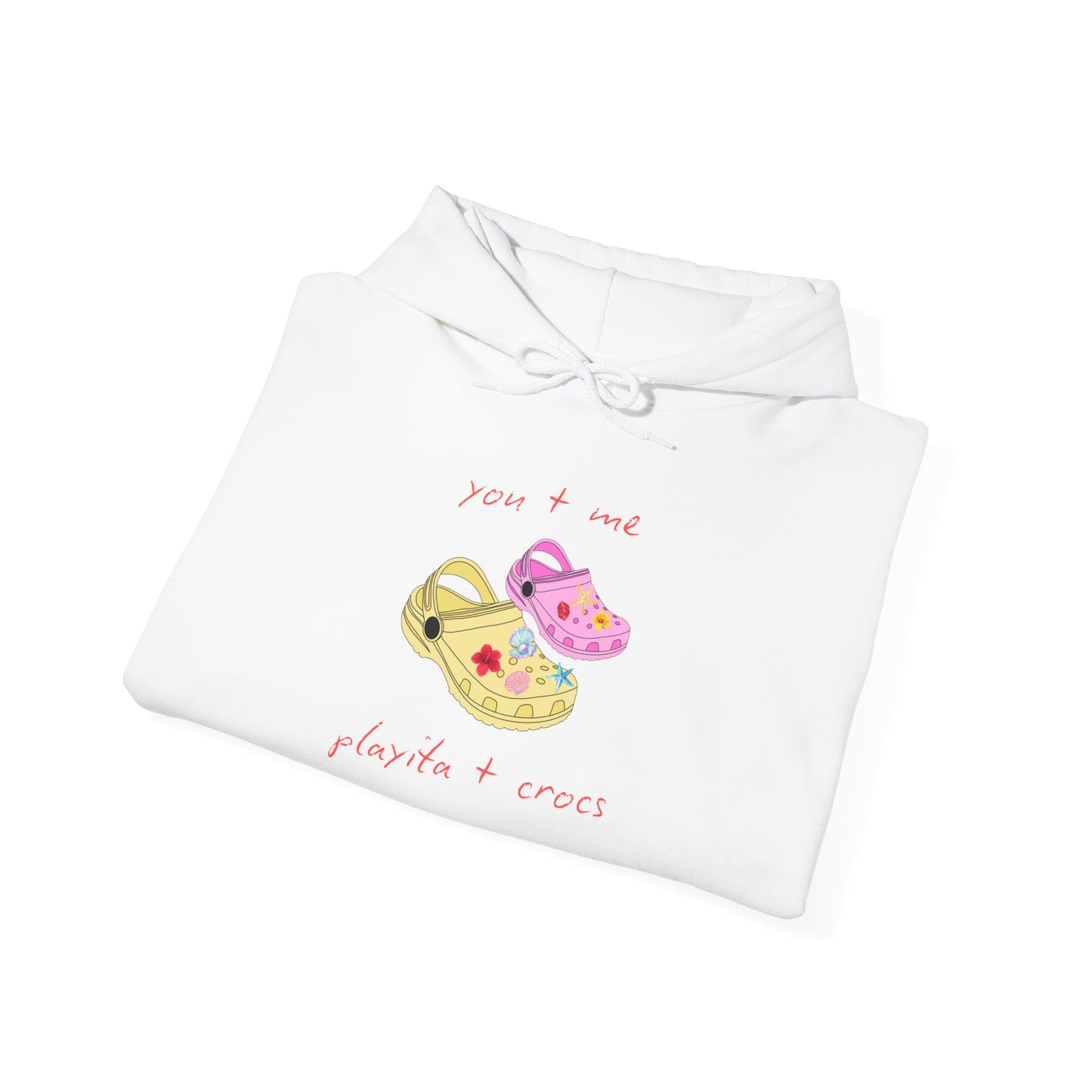 You+Me, Playita+Crocs - Cute Unisex Hoodie