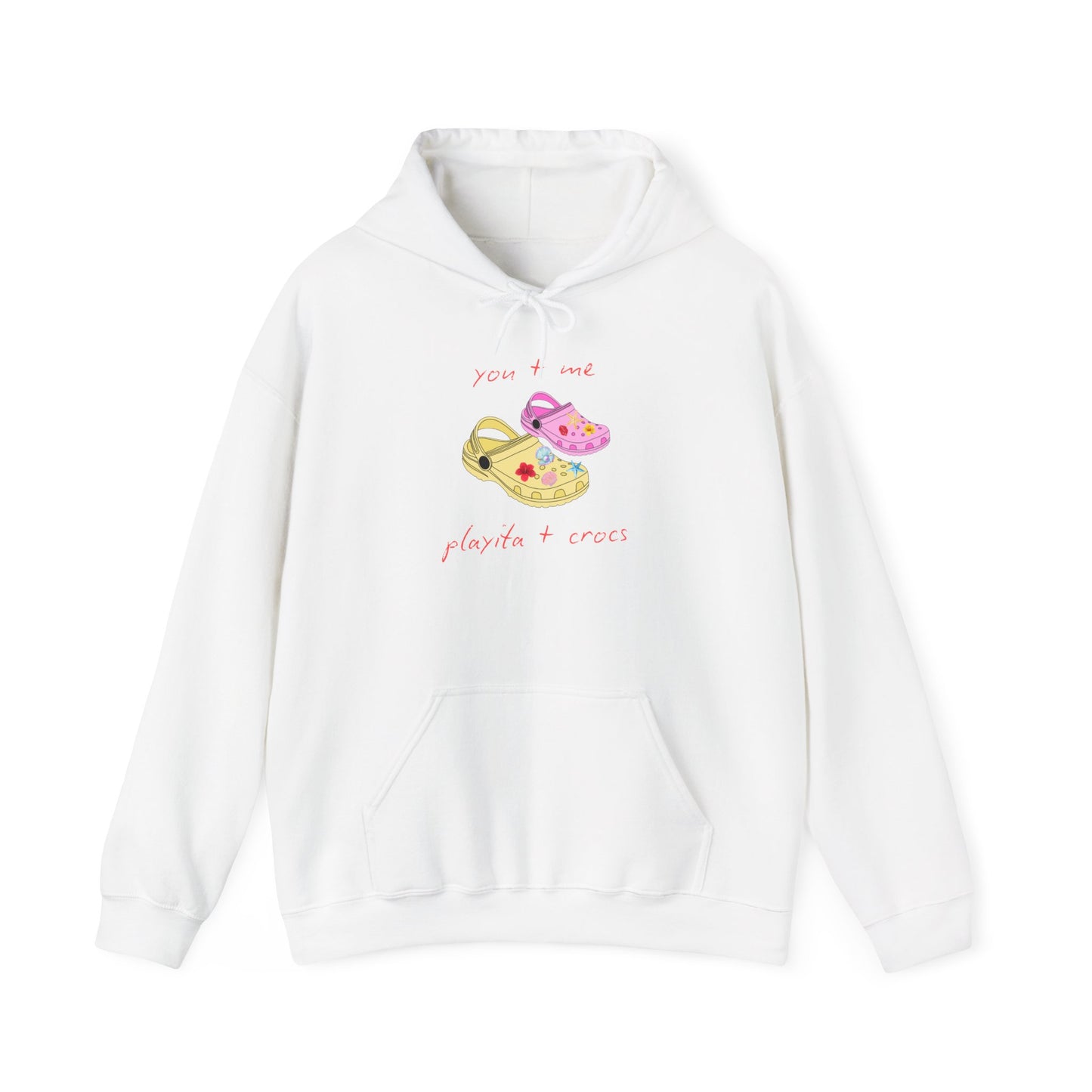 You+Me, Playita+Crocs - Cute Unisex Hoodie