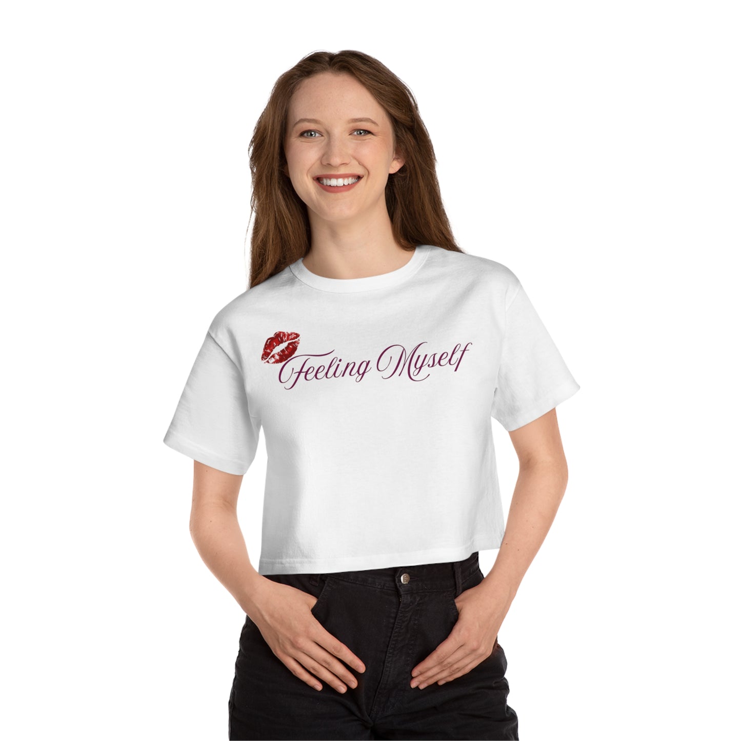 Feeling Myself Cropped T-Shirt for Confident Women